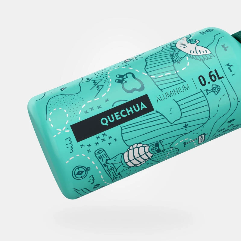 Quechua Drinkfles Met Sneldop En Strootje Gerecycled Aluminium 900 - 0,6 Liter 6 Quechua Drinkfles Met Sneldop En Strootje Gerecycled Aluminium 900 - 0,6 Liter - Afbeelding 4