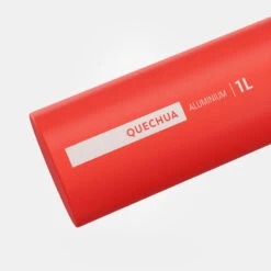 Quechua Drinkfles Voor Wandelen MH500 Klikdop 1 Liter Aluminium Rood -Quechua Verkoop drinkfles voor wandelen mh500 klikdop 1 liter aluminium rood 2
