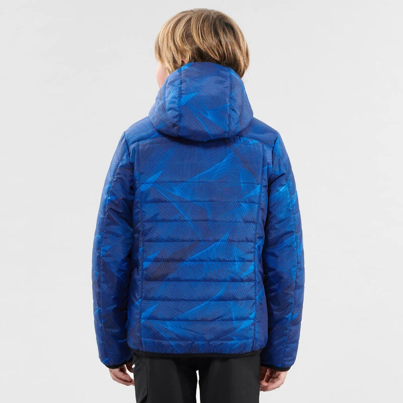 Quechua Gewatteerde Wandeljas Voor Kinderen MH500 Blauw 5 Quechua Gewatteerde Wandeljas Voor Kinderen MH500 Blauw - Afbeelding 3