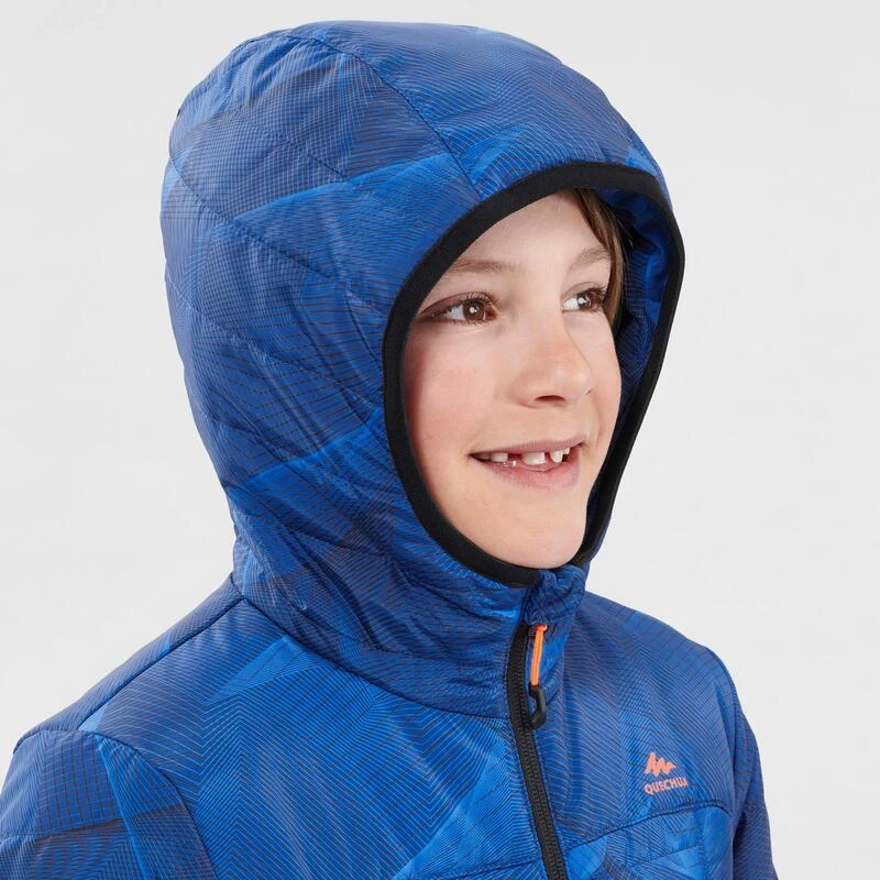 Quechua Gewatteerde Wandeljas Voor Kinderen MH500 Blauw 7 Quechua Gewatteerde Wandeljas Voor Kinderen MH500 Blauw - Afbeelding 5