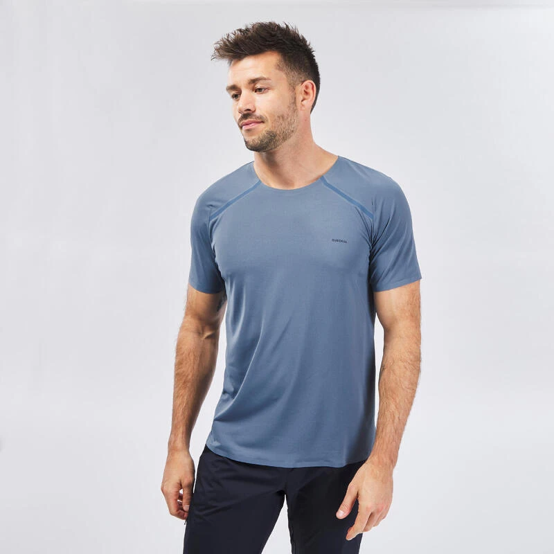 Quechua Herenshirt Voor Fast Hiking FH900 Korte Mouwen Ijsblauw 5 Quechua Herenshirt Voor Fast Hiking FH900 Korte Mouwen Ijsblauw - Afbeelding 3