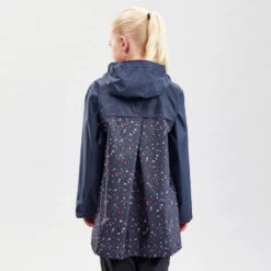 Quechua Regenjas Voor Wandelen MH150 Marineblauw Kinderen 7-15 Jaar -Quechua Verkoop regenjas voor wandelen mh150 marineblauw kinderen 7 15 jaar 3