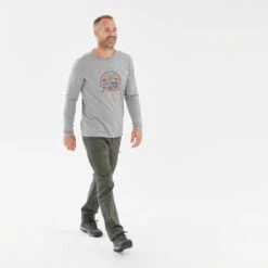 Quechua Shirt Voor Heren NH100 Lange Mouwen Grijs 10 Quechua Shirt Voor Heren NH100 Lange Mouwen Grijs -Quechua Verkoop shirt voor heren nh100 lange mouwen grijs 3