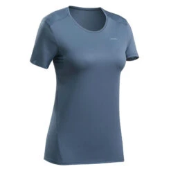 Quechua T-shirt Voor Bergwandelen Dames MH100