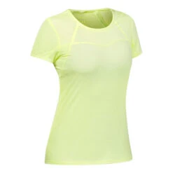 Quechua Ultralicht T-shirt Voor Fast Hiking Dames FH 500 Geel