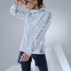 Quechua Ultralichte Hybride Damesjas Voor Fast Hiking FH900 Grijs -Quechua Verkoop ultralichte hybride damesjas voor fast hiking fh900 grijs 4