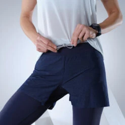 Quechua Ultralichte Tight Met Short Voor Fast Hiking Dames FH900 Blauw 10 Quechua Ultralichte Tight Met Short Voor Fast Hiking Dames FH900 Blauw -Quechua Verkoop ultralichte tight met short voor fast hiking dames fh900 blauw 3
