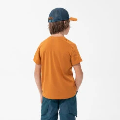 Quechua Wandel T-shirt MH100 Oker Kinderen 7-15 Jaar -Quechua Verkoop wandel t shirt mh100 oker kinderen 7 15 jaar 3