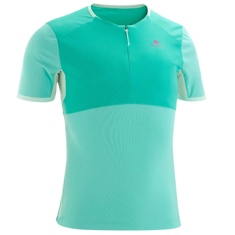 Quechua Wandel T-shirt MH550 Turquoise Kinderen 7-15 Jaar 3 Quechua Wandel T-shirt MH550 Turquoise Kinderen 7-15 Jaar