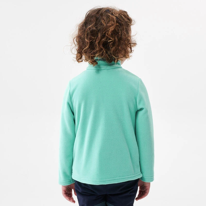 Quechua Wandelfleece MH100 Turquoise Kinderen 2-6 Jaar 5 Quechua Wandelfleece MH100 Turquoise Kinderen 2-6 Jaar - Afbeelding 3