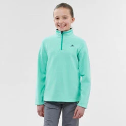 Quechua Wandelfleece Voor Kinderen MH100 Turquoise 7-15 Jaar -Quechua Verkoop wandelfleece voor kinderen mh100 turquoise 7 15 jaar 2