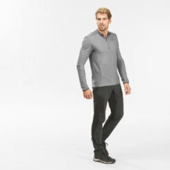 Quechua Wandelshirt Voor Heren MH550 Lange Mouwen Synthetisch Materiaal -Quechua Verkoop wandelshirt voor heren mh550 lange mouwen synthetisch materiaal 2