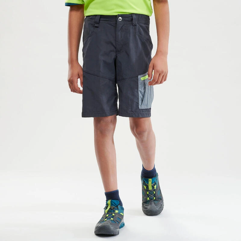 Quechua Wandelshort Voor Kinderen MH500 Grijs 7 Tot 15 Jaar 4 Quechua Wandelshort Voor Kinderen MH500 Grijs 7 Tot 15 Jaar - Afbeelding 2