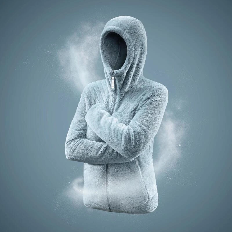 Quechua Warme Fleece Jas Voor Wandelen Dames SH100 ULTRA-WARM 4 Quechua Warme Fleece Jas Voor Wandelen Dames SH100 ULTRA-WARM - Afbeelding 2