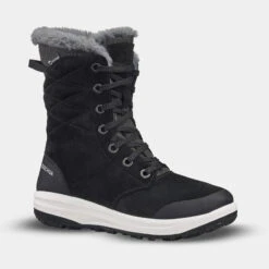 Quechua Warme Waterdichte Wandelschoenen Voor Dames SH500 U-WARM Leer