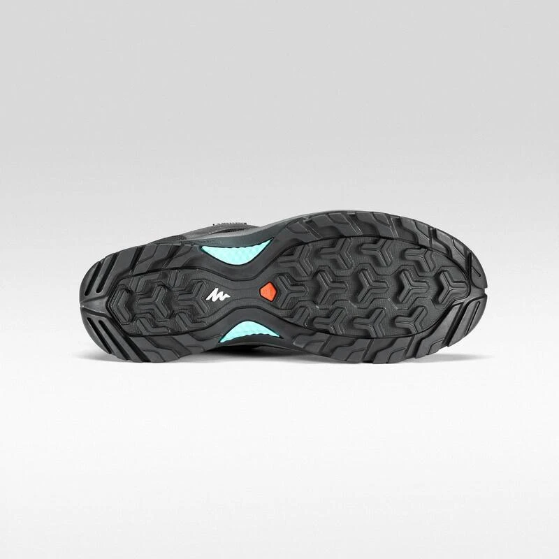 Quechua Waterdichte Bergwandelschoenen Voor Dames MH100 Grijs/blauw 5 Quechua Waterdichte Bergwandelschoenen Voor Dames MH100 Grijs/blauw - Afbeelding 3