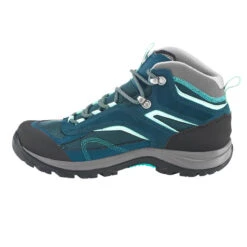 Quechua Waterdichte Bergwandelschoenen Voor Dames MH100 Mid Turquoise -Quechua Verkoop waterdichte bergwandelschoenen voor dames mh100 mid turquoise 2